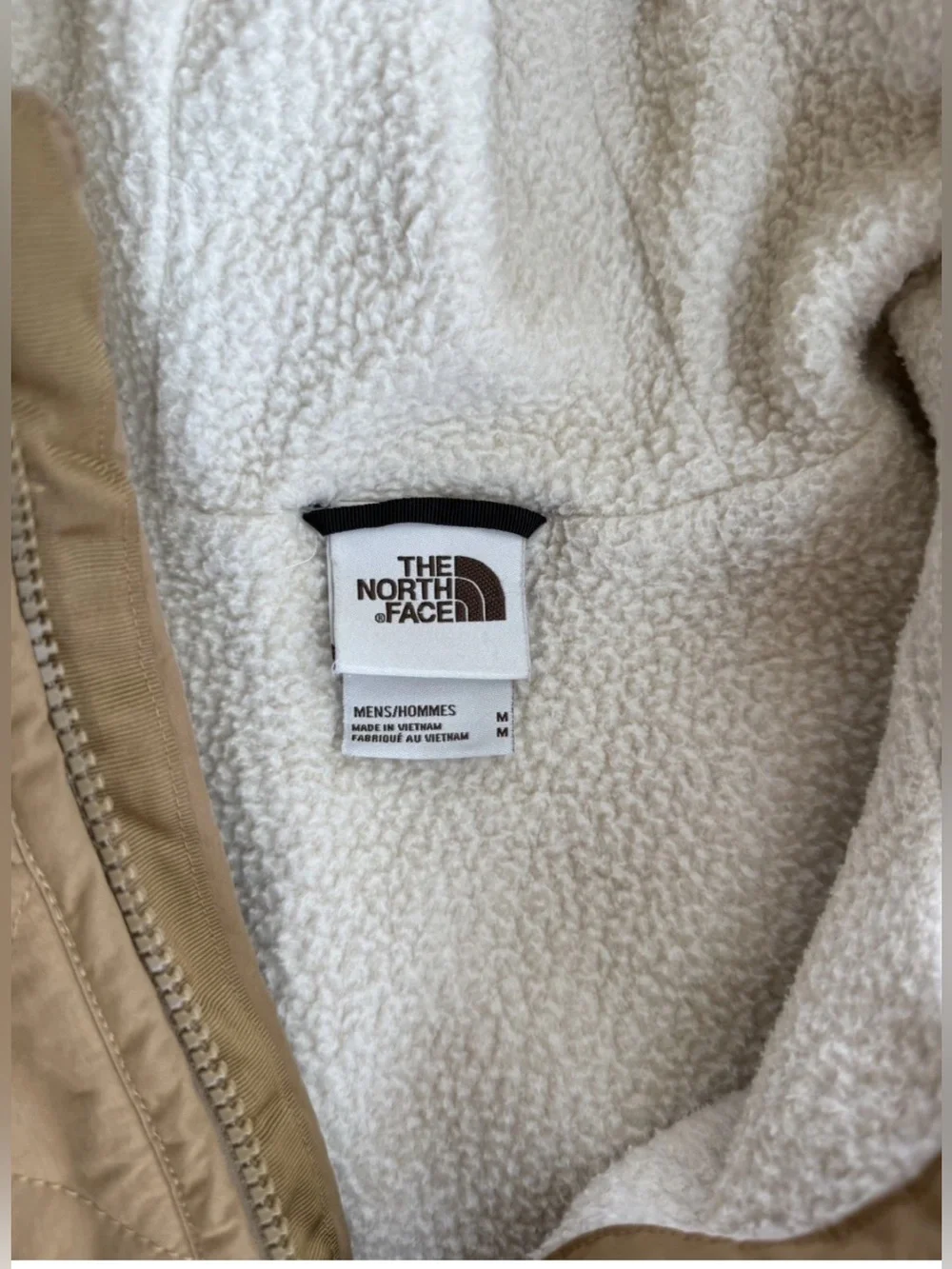 The North Face Cuchillo Jacket Coat Full Zip Insulated Hooded Brown Men’s Medium